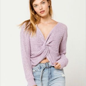 Tilly’s pastel purple sweater
